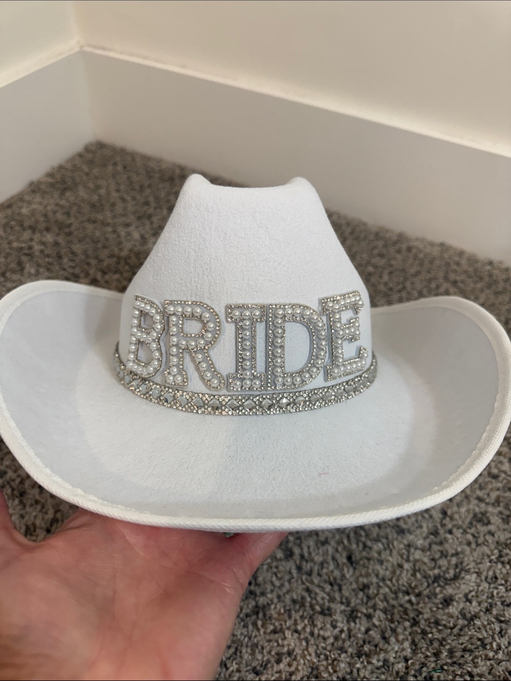 Bride bling hat - Picture 2 of 6